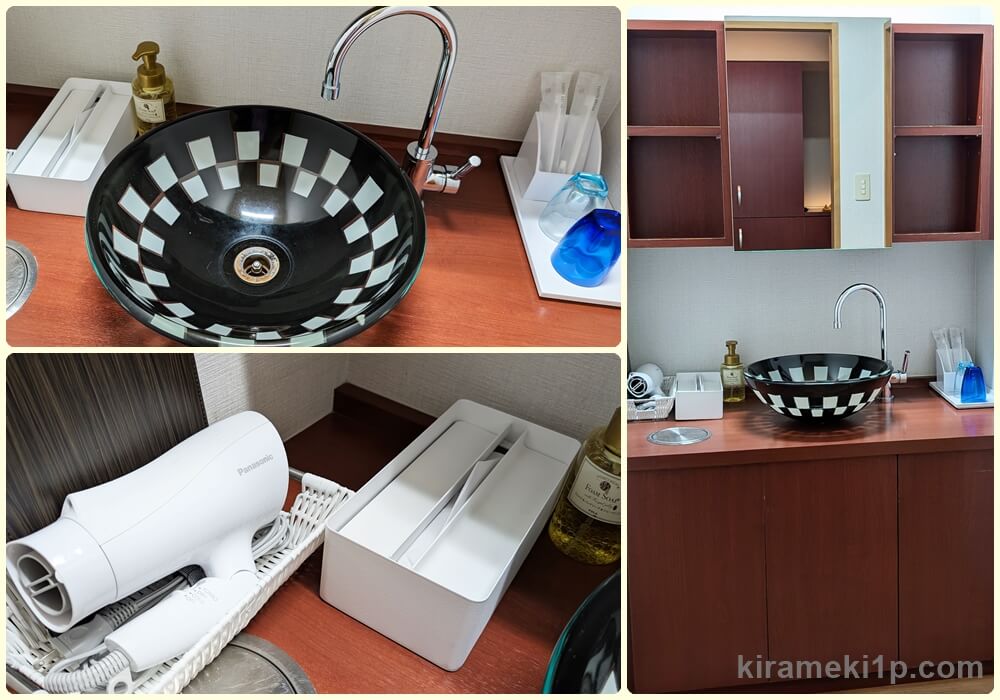 TAOYA那須塩原の和室は洗面台付きで風呂は無し