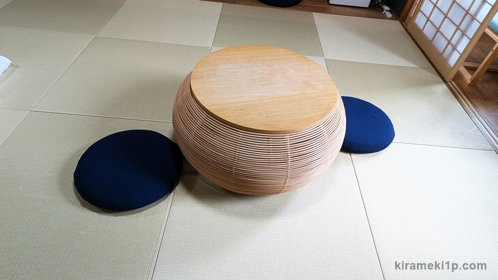 TAOYA那須塩原の和室レビュー(テーブル)