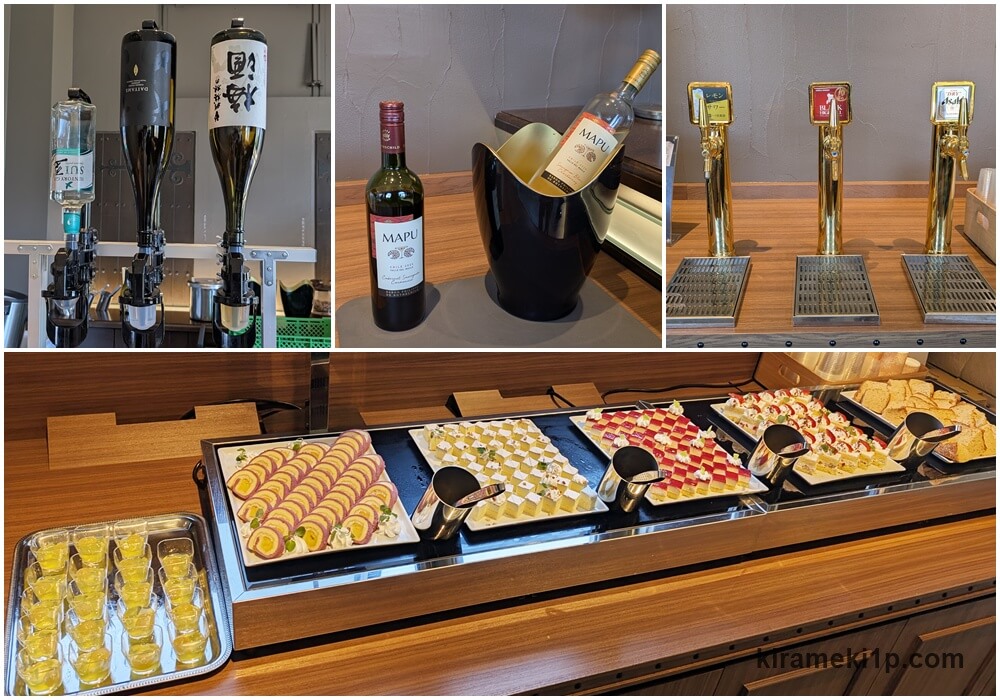 ラウンジでスイーツ食べ放題