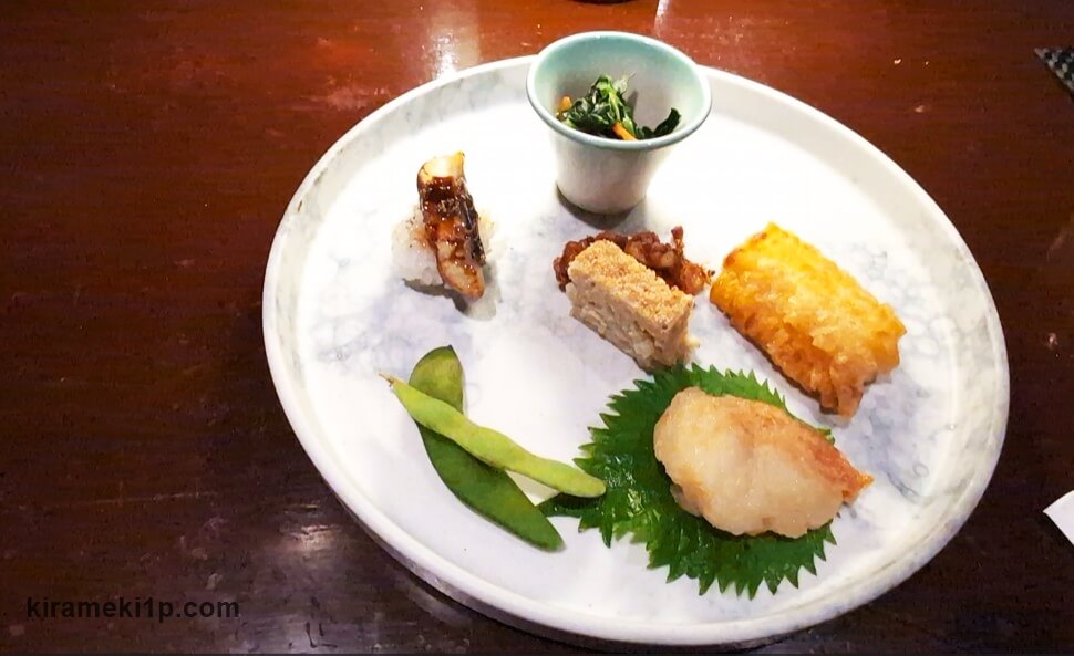 空と庭、前菜メニュー、夕食